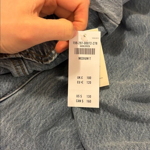 Abercrombie & Fitch Light Blue Denim Overalls - Picture 2 of 2